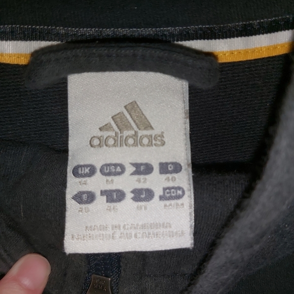 Adidas Black And Pink Mystripes Zip Up Sweater - Picture 3 of 5